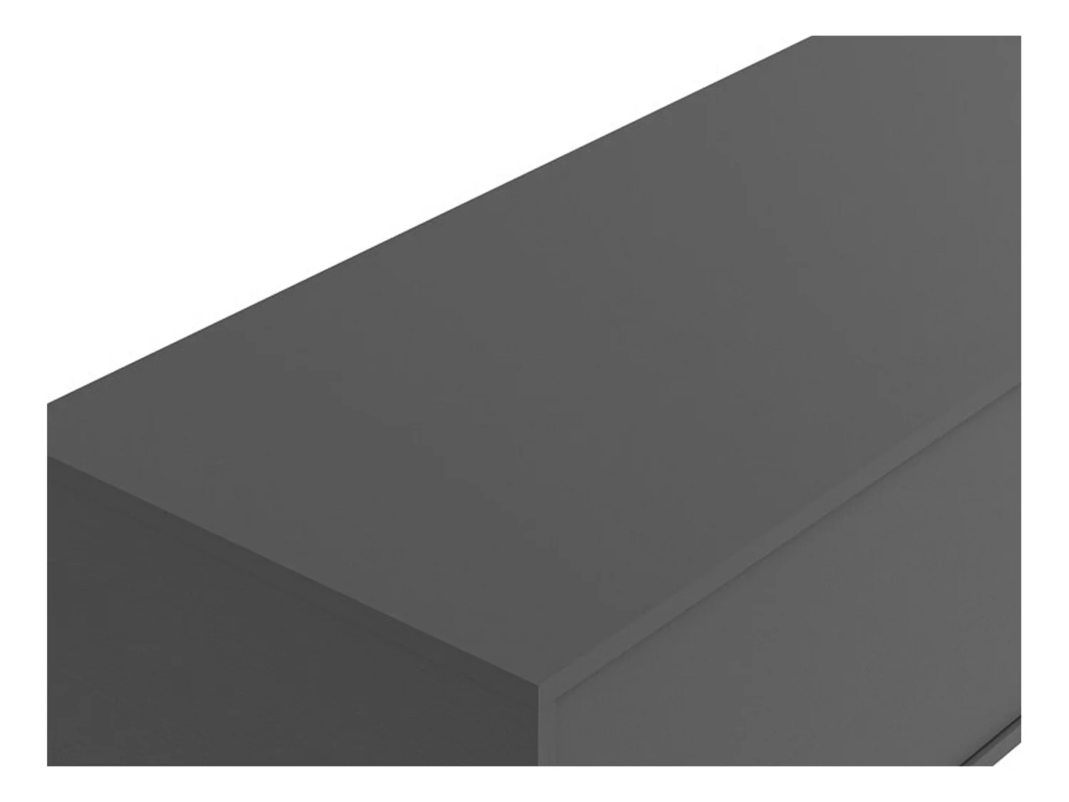 Mueble de baño flotante bajo lavabo - Color gris antracita - L150 cm - ISAURE II