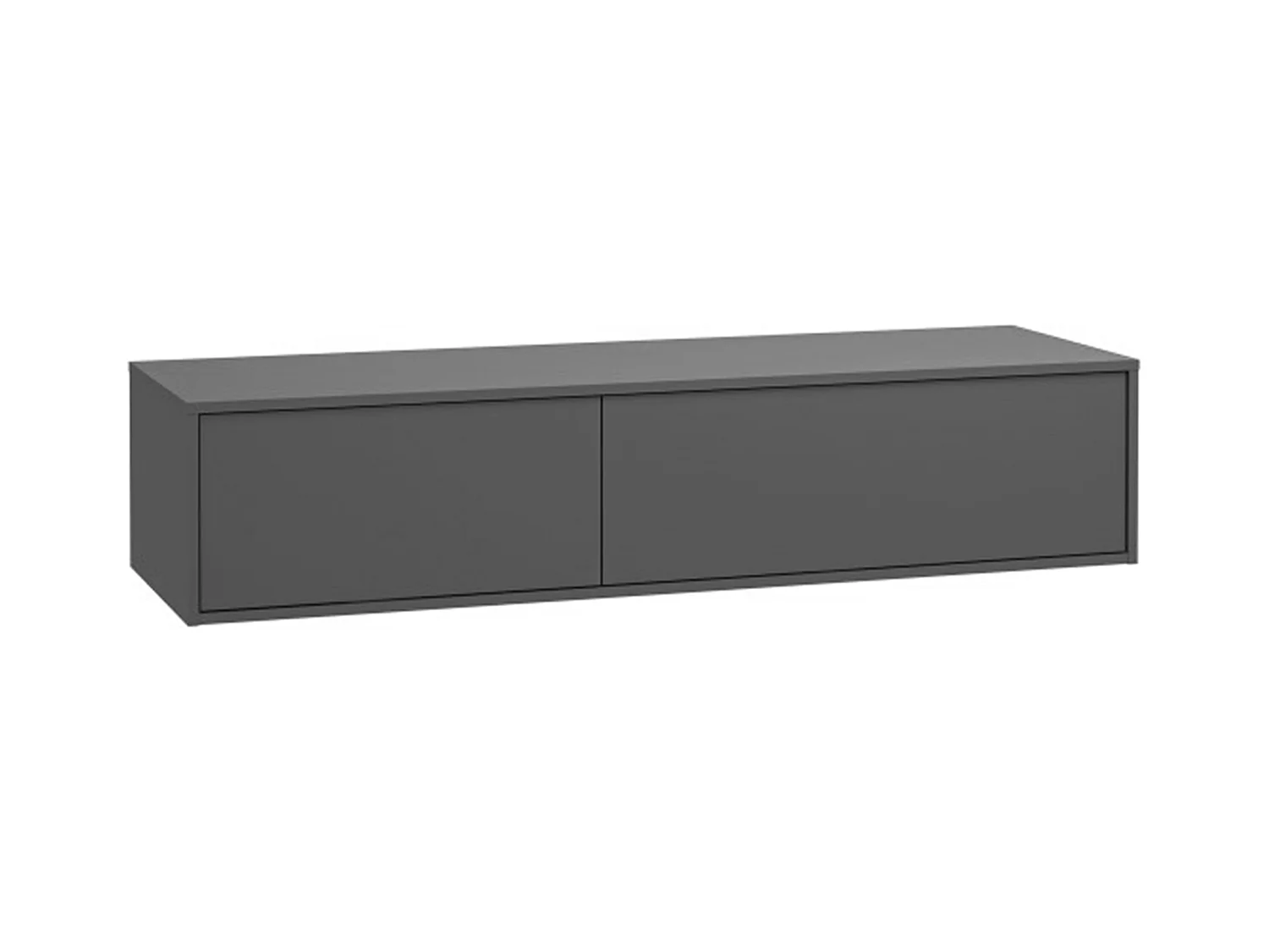 Meuble sous vasque suspendu - Coloris gris anthracite - L150 cm - ISAURE II