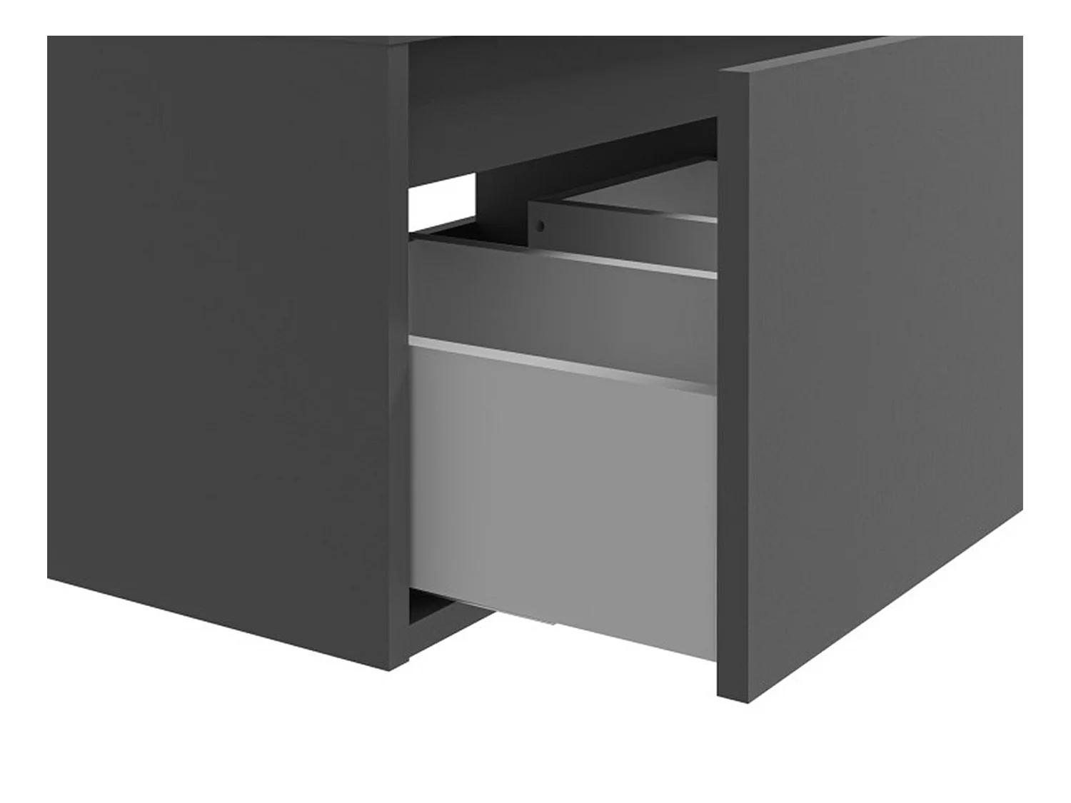 Meuble sous vasque suspendu - Coloris gris anthracite - L150 cm - ISAURE II