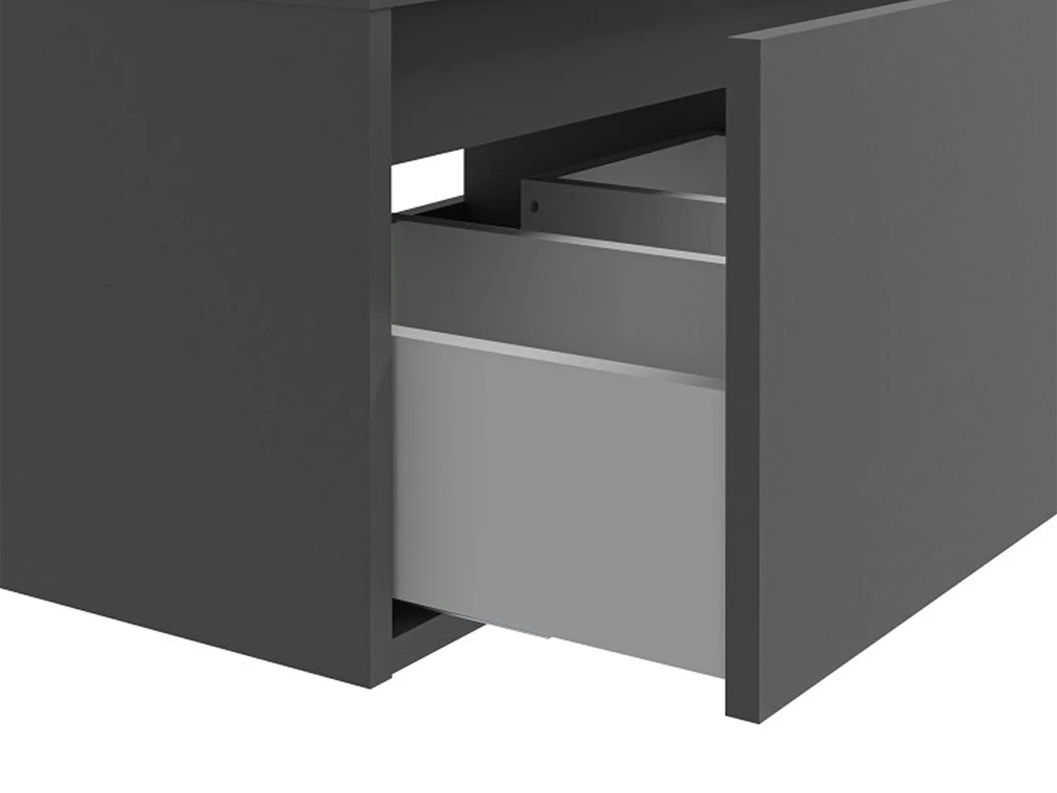 Meuble sous vasque suspendu - Coloris gris anthracite - L150 cm - ISAURE II