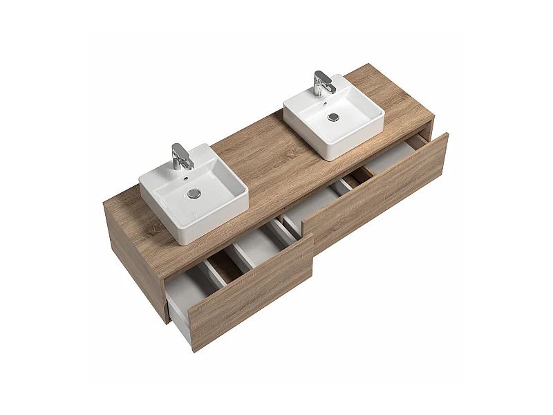 Mueble de baño con doble lavabo