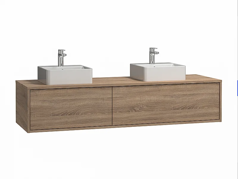 Mueble de baño con doble lavabo