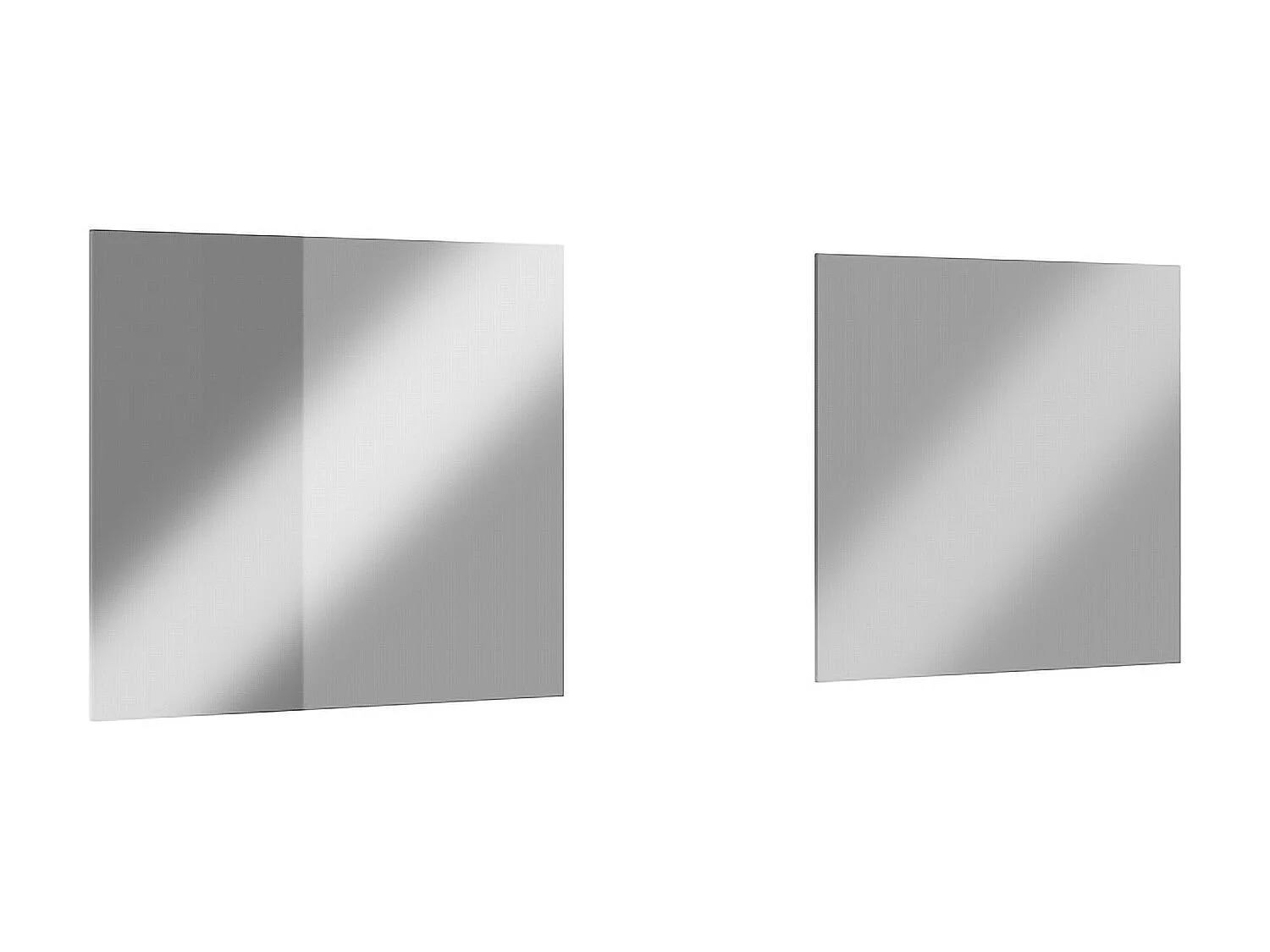 Waschbeckenunterschrank hängend mit Doppelwaschbecken und Spiegeln - Naturfarben hell - 150 cm - MAGDALENA II