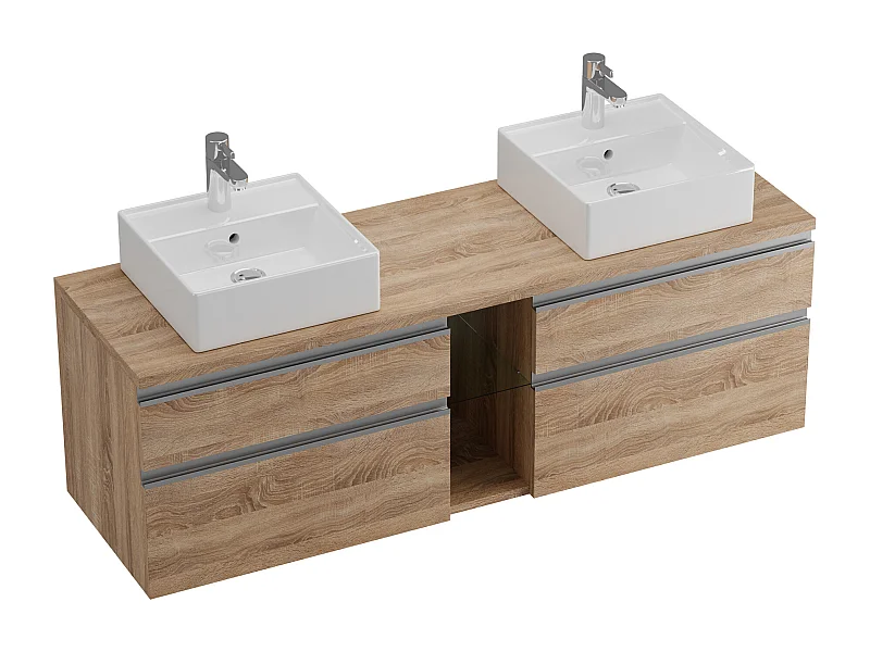 Mueble de baño con doble lavabo