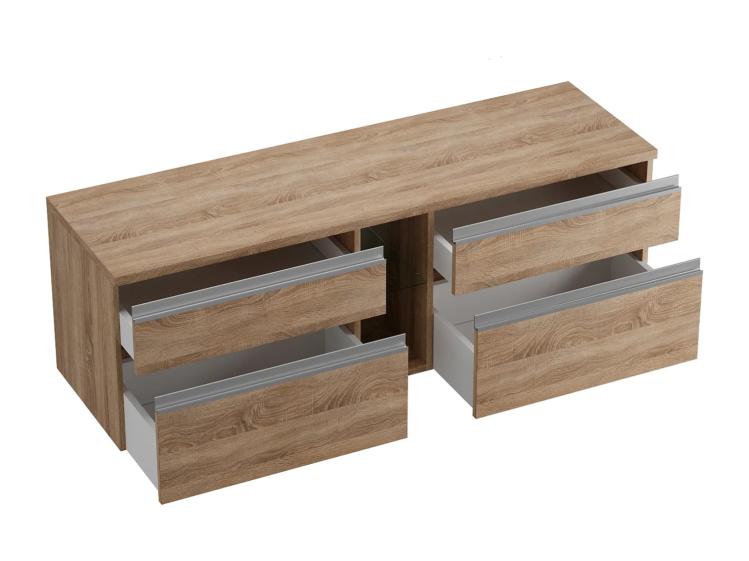 Mueble de baño flotante - Color natural claro - 150 cm - MAGDALENA II