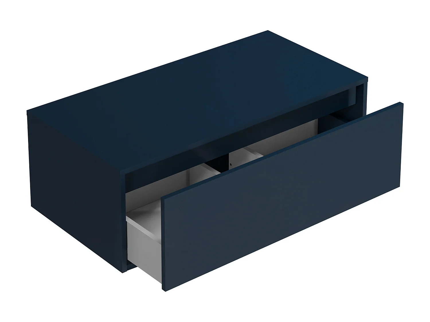 Meuble sous vasque suspendu - Coloris bleu nuit - 94 cm - TEANA II