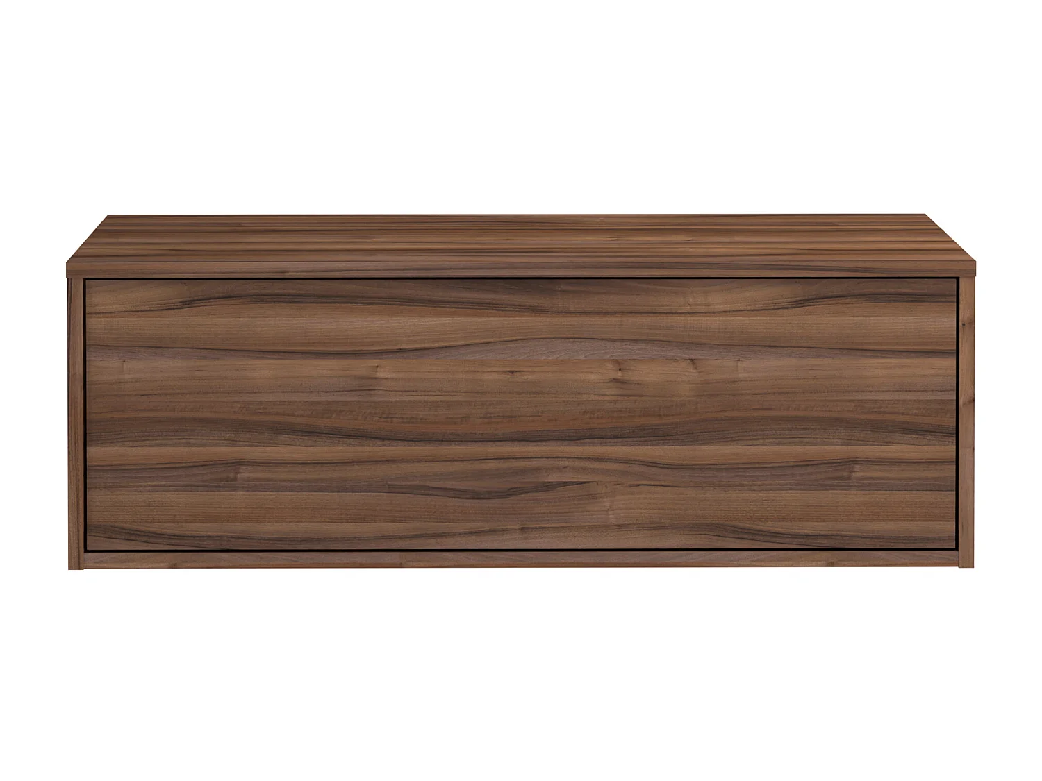 Mobile sotto lavabo sospeso 94 cm Naturale scuro - TEANA II