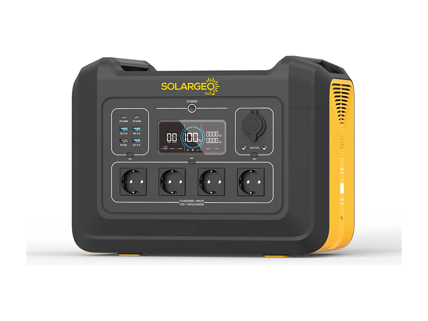 Batterie électrique portable - Capacité 2232 Wh - 2400 W - ELECFULL