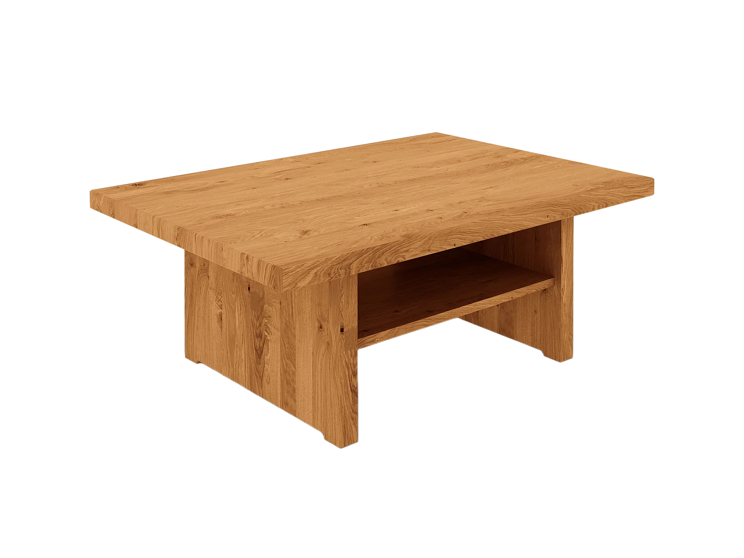 VIGO - Couchtisch  60x80 aus Wildeiche, naturgeölt