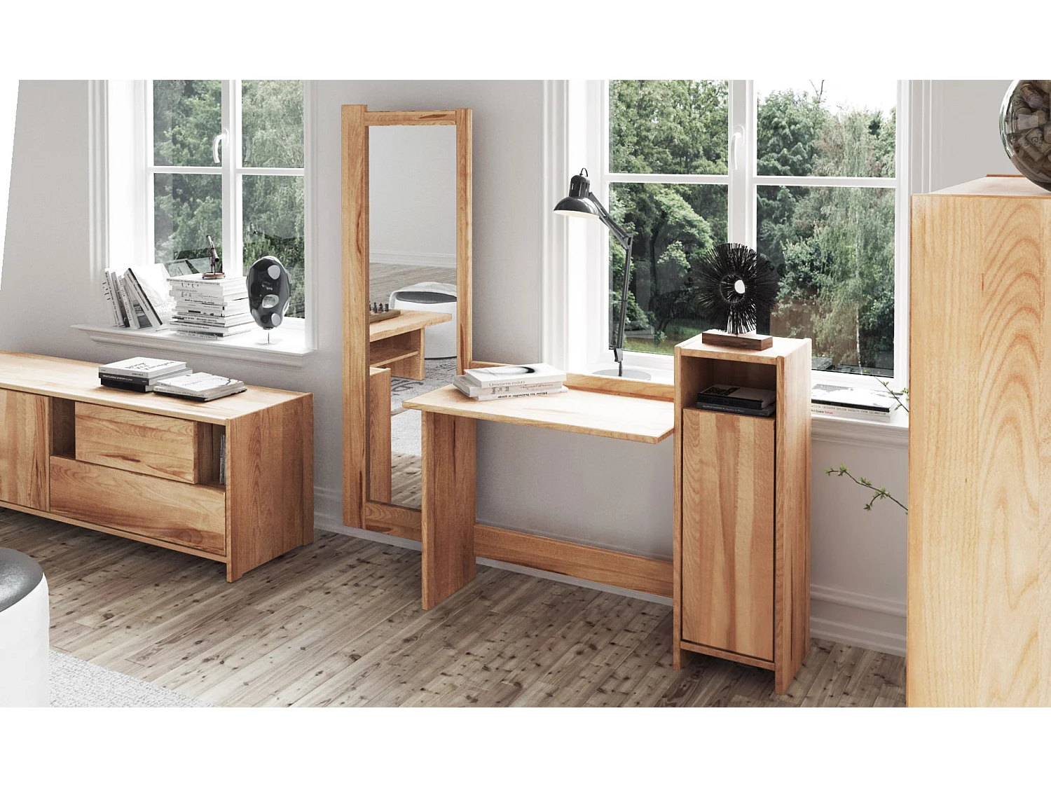 VIGO - Schminktisch  aus Kernbuche, naturgeölt