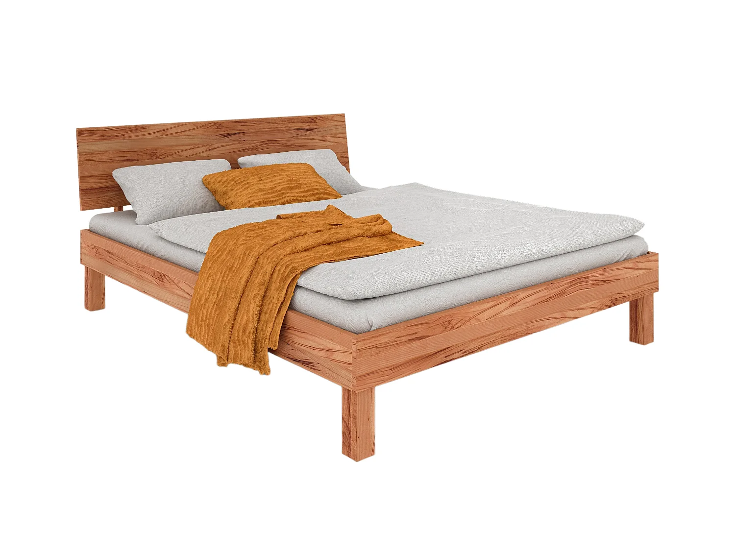 VIGO - Bett  80x200 aus Kernbuche, naturgeölt