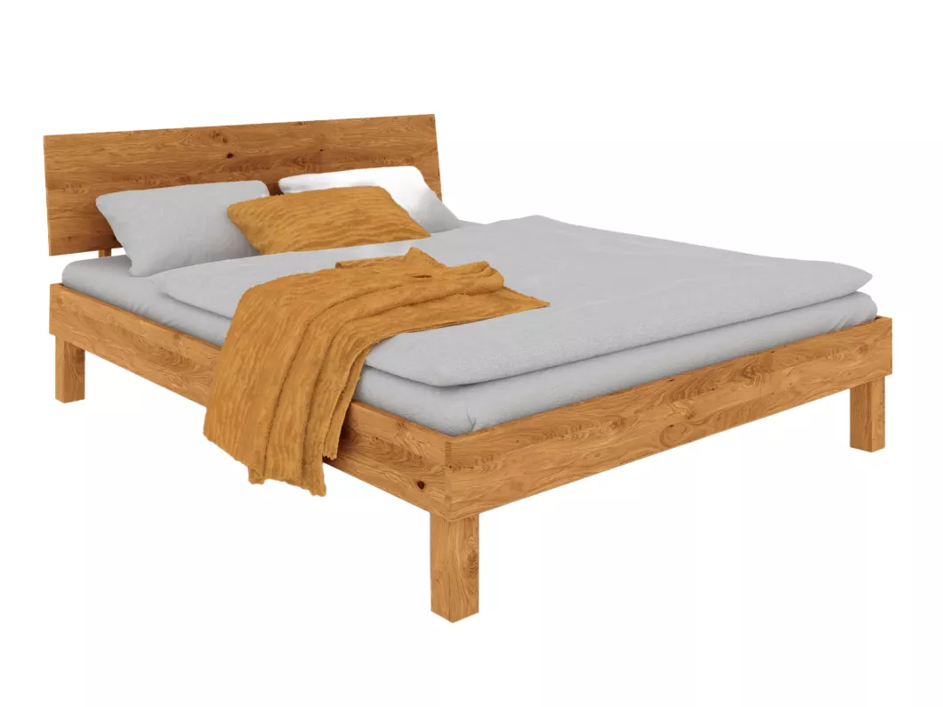 Kauf Unique VIGO - Bett 80x200 aus Wildeiche, naturgeölt