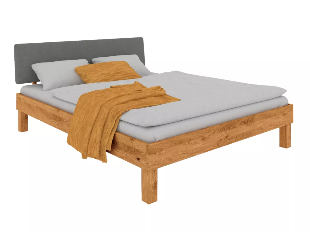 Kauf Unique VIGO - Bett 100x200 aus Wildeiche, naturgeölt