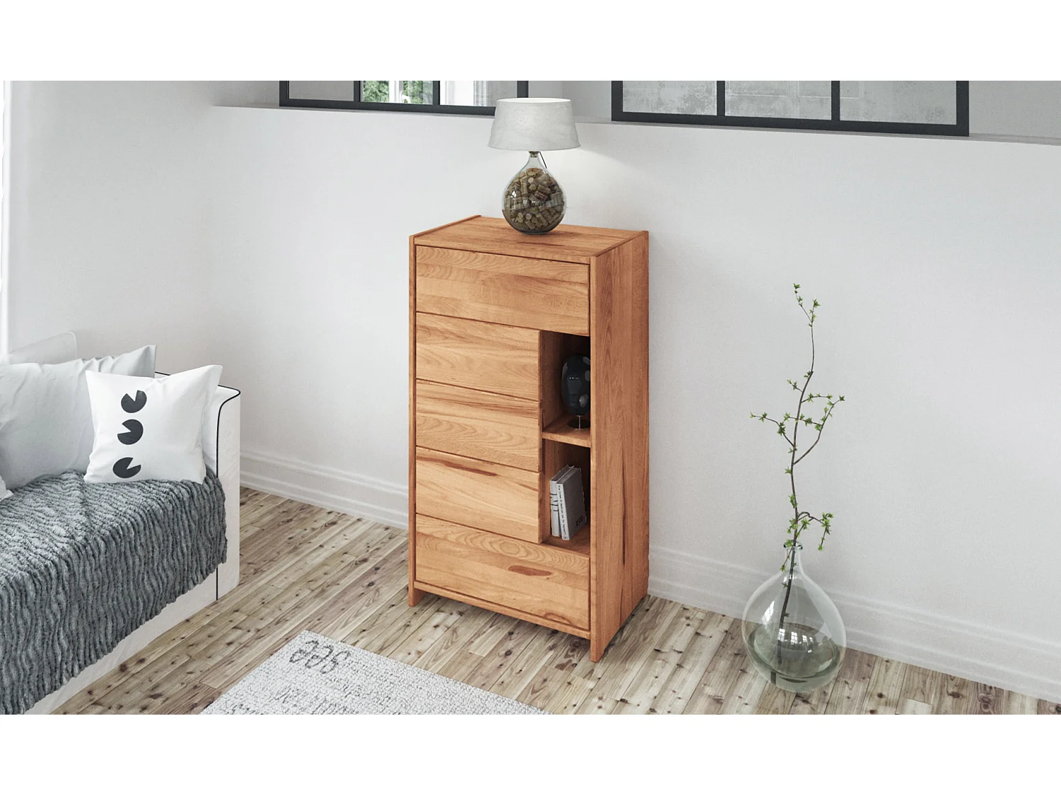 VIGO - Kommode  aus Kernbuche, naturgeölt