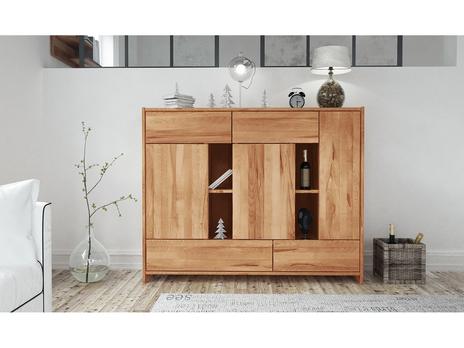 VIGO - Kommode  aus Kernbuche, naturgeölt