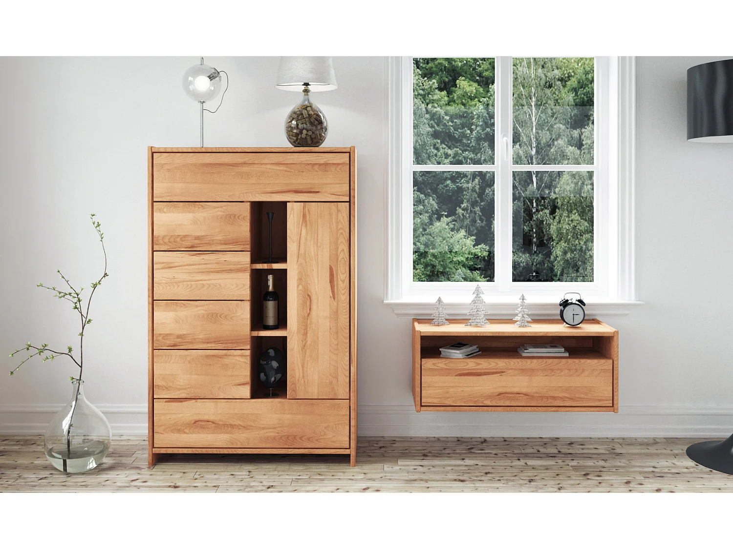 VIGO - Kommode  aus Kernbuche, naturgeölt