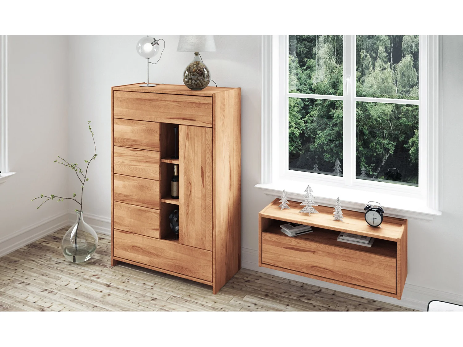 VIGO - Kommode  aus Kernbuche, naturgeölt