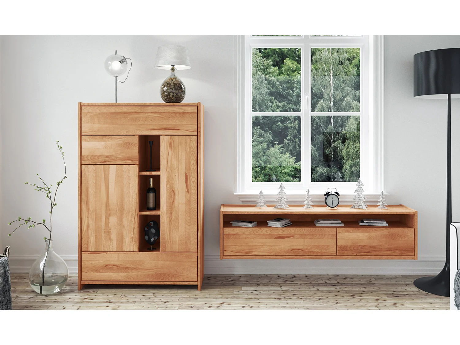 VIGO - Kommode  aus Kernbuche, naturgeölt