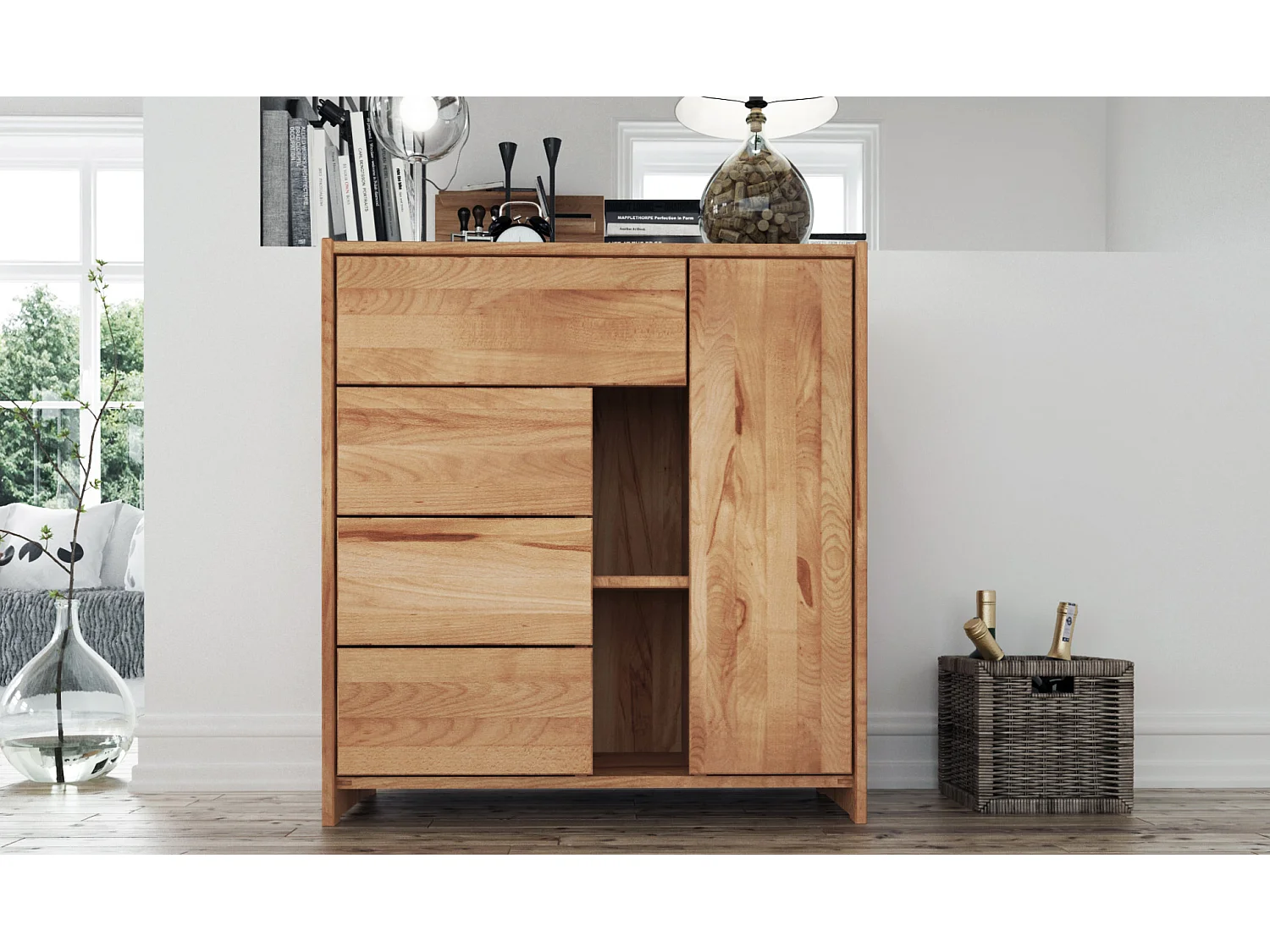 VIGO - Kommode  aus Kernbuche, naturgeölt