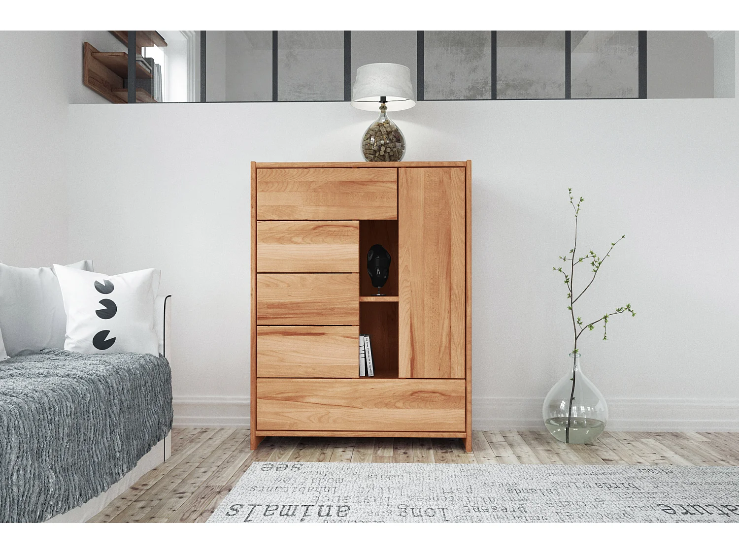 VIGO - Kommode  aus Kernbuche, naturgeölt