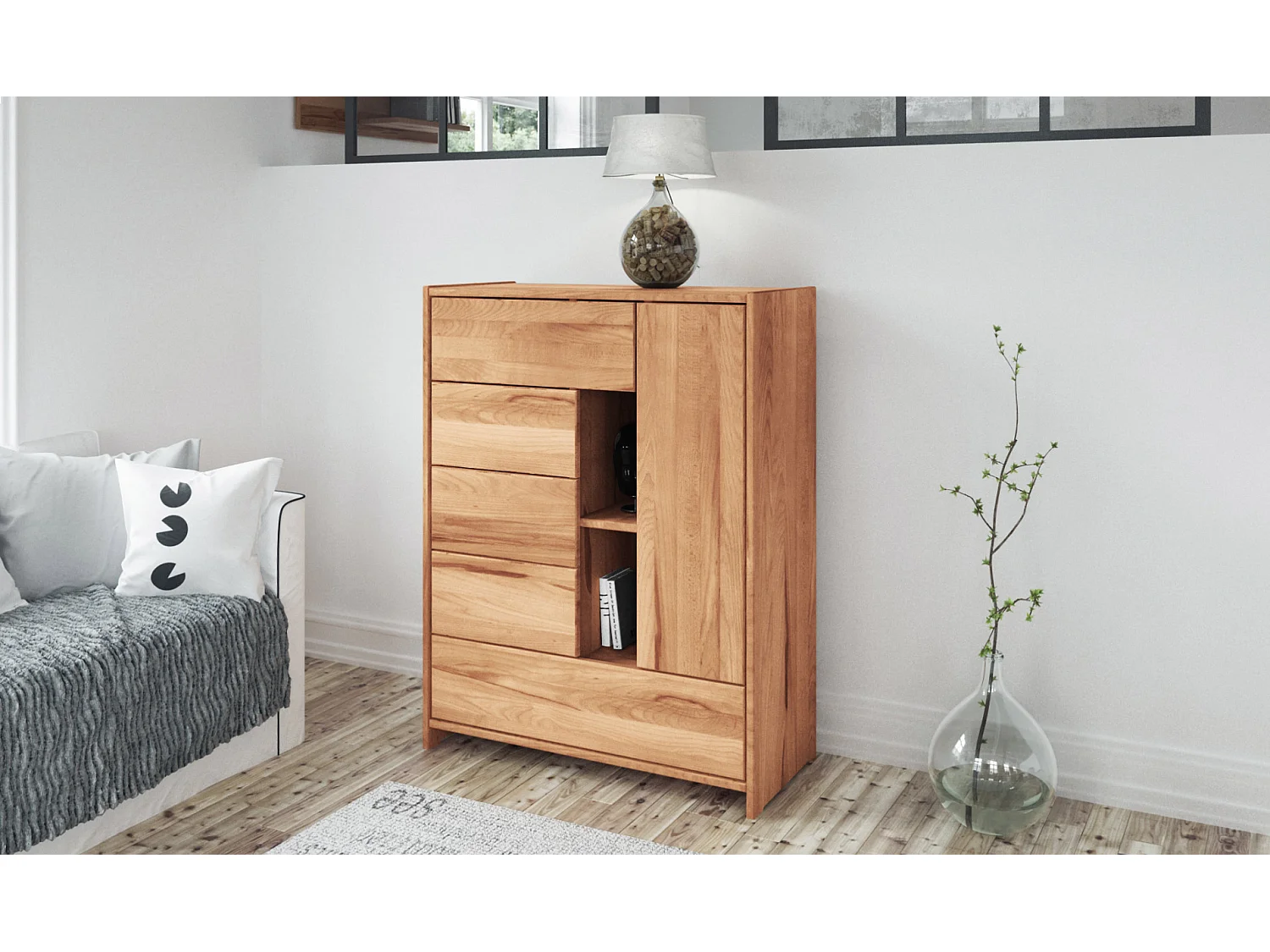 VIGO - Kommode  aus Kernbuche, naturgeölt