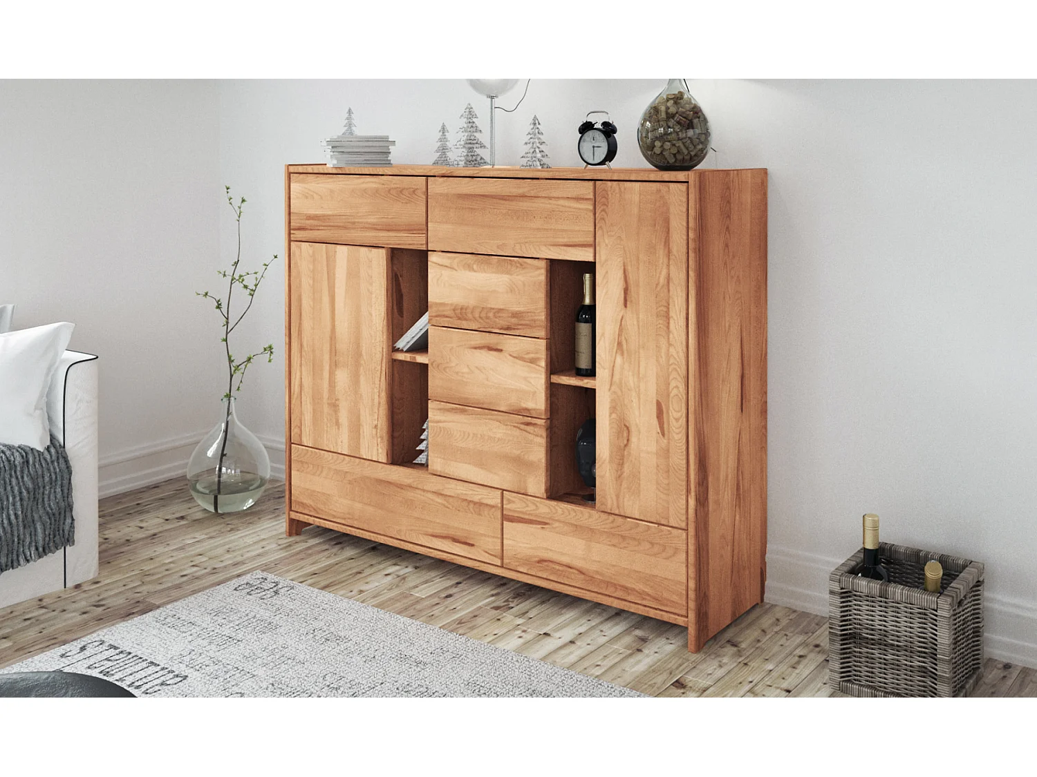 VIGO - Kommode  aus Kernbuche, naturgeölt