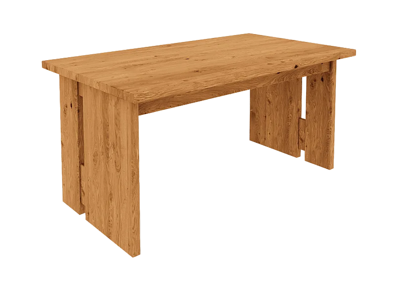 VIGO - Esstisch mit Ausziehfunktion  100x120 aus Wildeiche, naturgeölt