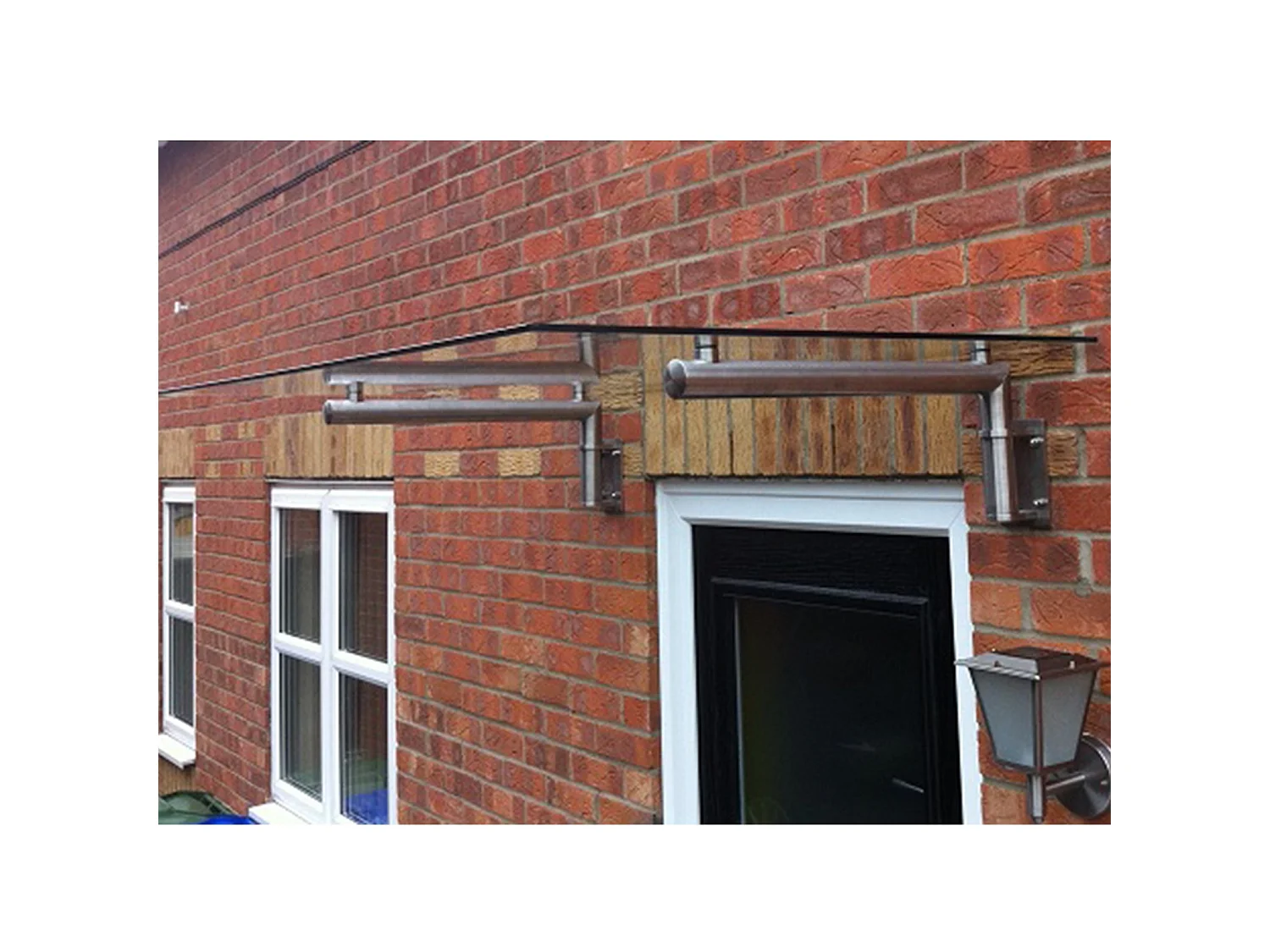 Canopé en Verre 180 cm x 80 cm avec Support