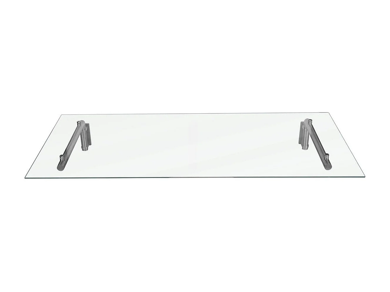 Canopé en Verre 120 cm x 80 cm avec Support