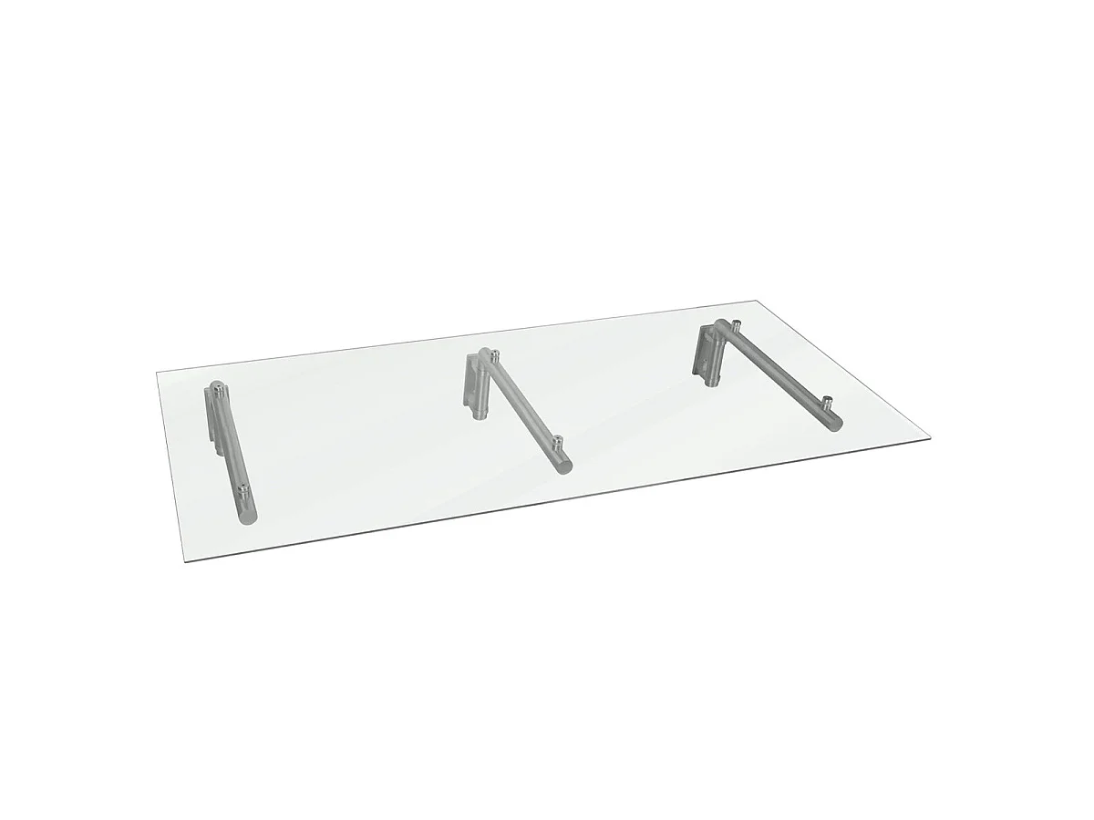 MonsterShop Glasvordach Vordächer Vordach Haustürüberdachung Canopy aus Glas 144cm B x 80cm T