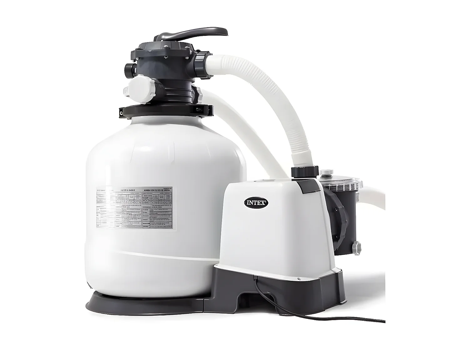 Piscina de jardín 975x488x132 cm con bomba, escalera y accesorios