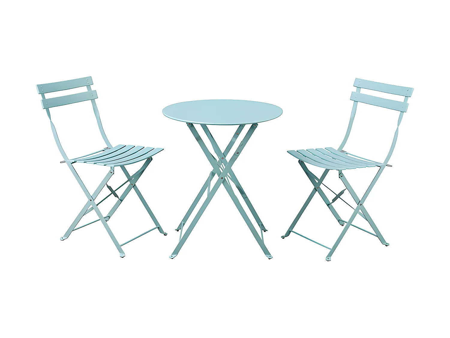Estosa - Ensemble d'extérieur avec table et chaises pliantes avio Teresa
