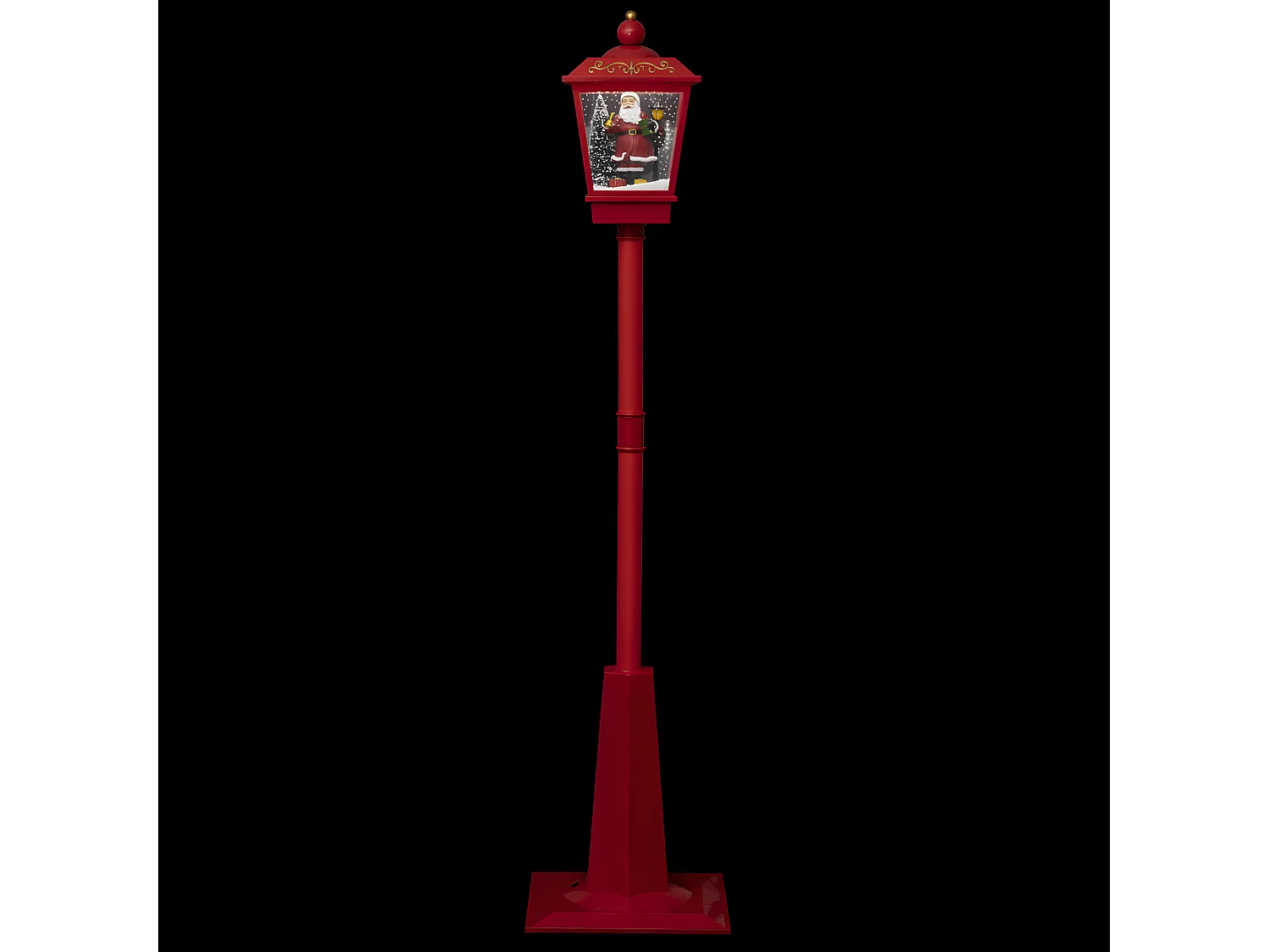 Décoration Lumineuse "Lanterne" 180cm Rouge