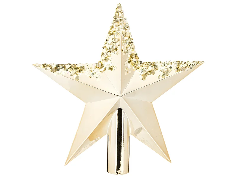 Cimier Étoile Gouttes "Colorama" 22cm Or