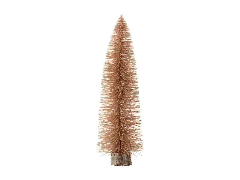 Sapin de Noël à Poser "Paillettes" 61cm Rose Doré