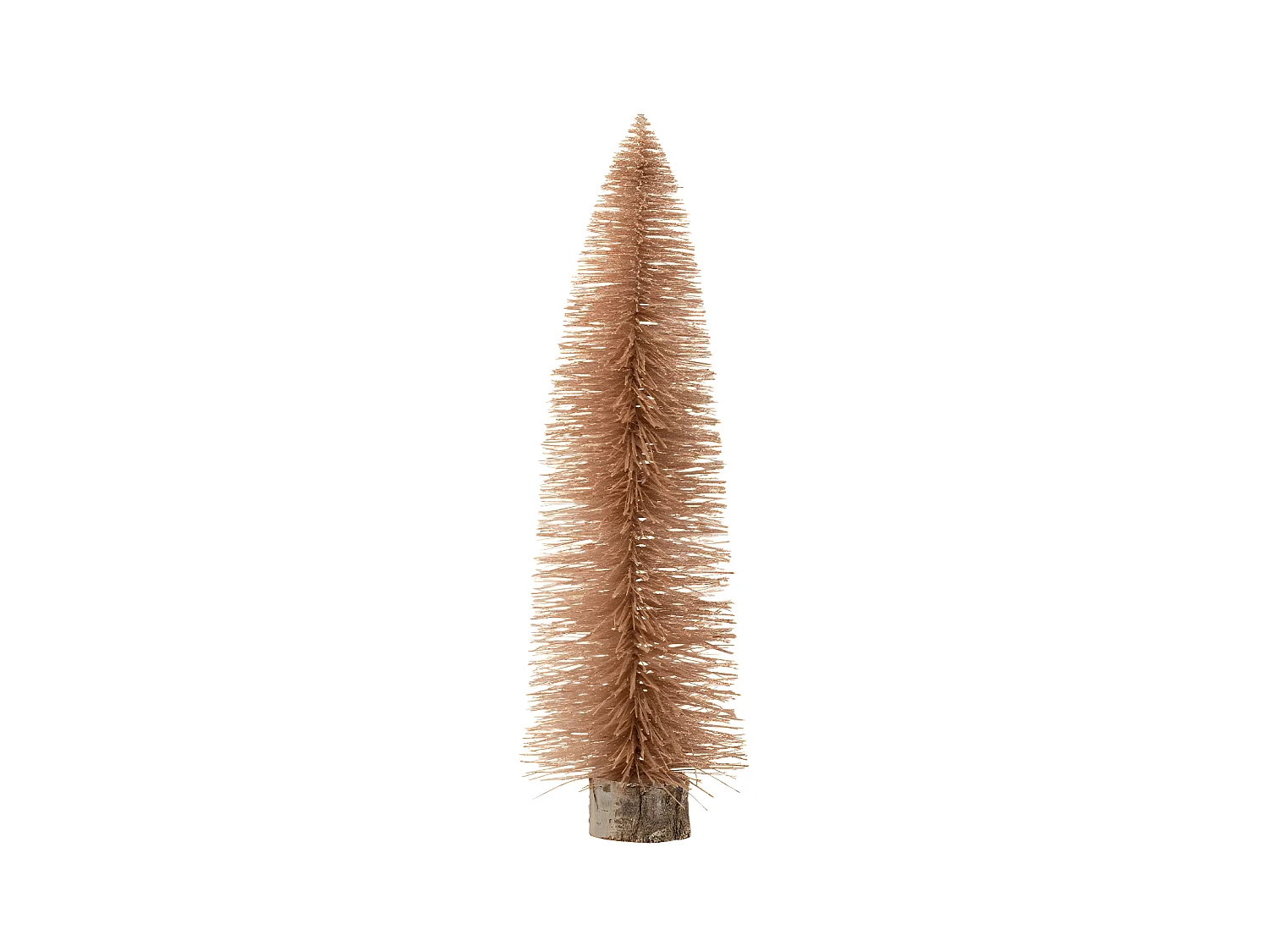 Sapin de Noël à Poser "Paillettes" 61cm Rose Doré