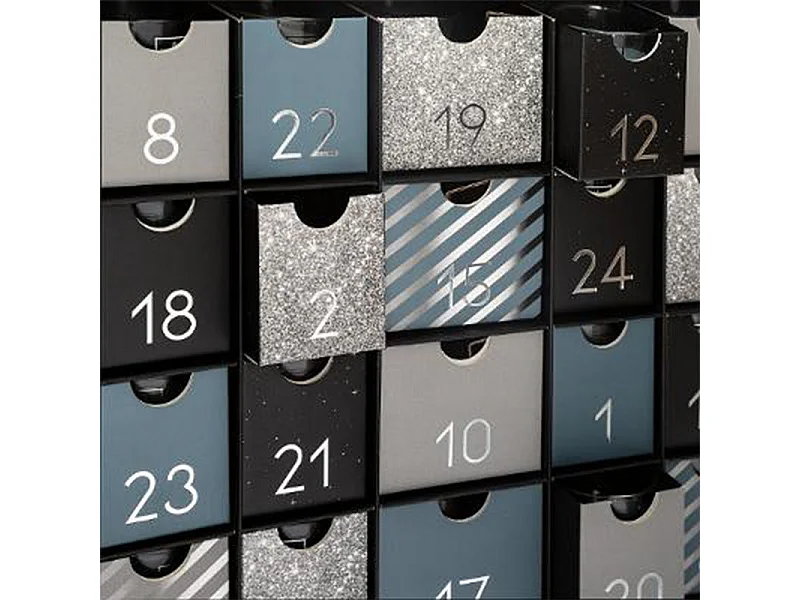 Calendrier de l'Avent Déco "Bougies" 37cm Noir