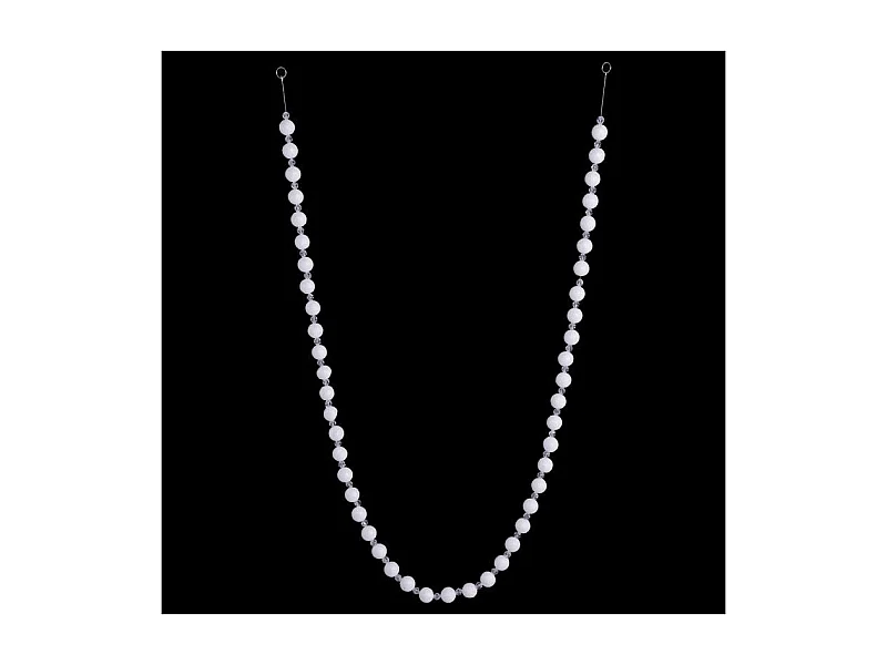 Guirlande de Noël Perles "Polaire" 144cm Blanc