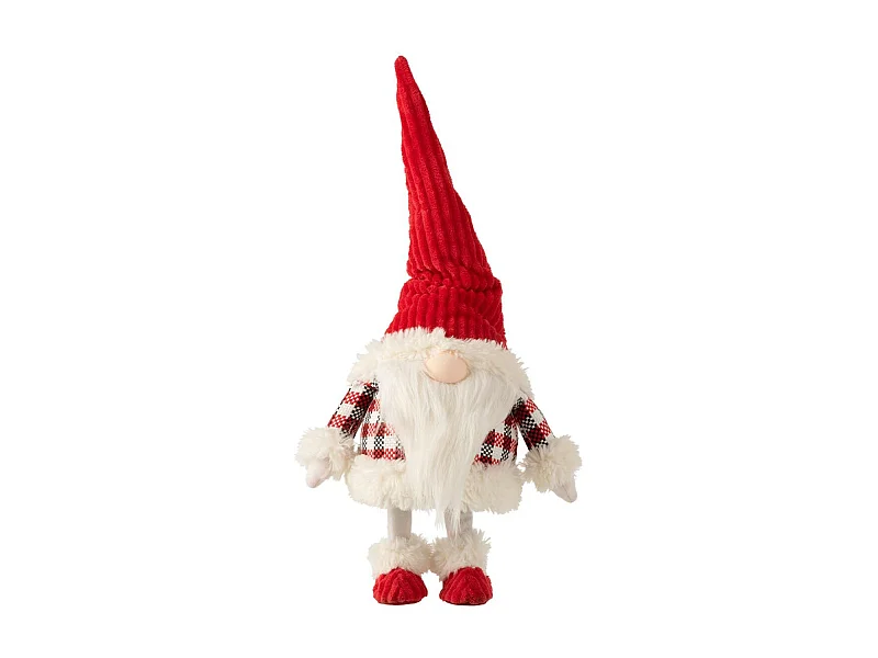 Statuette Déco "Père Noël qui Bouge" 48cm Rouge