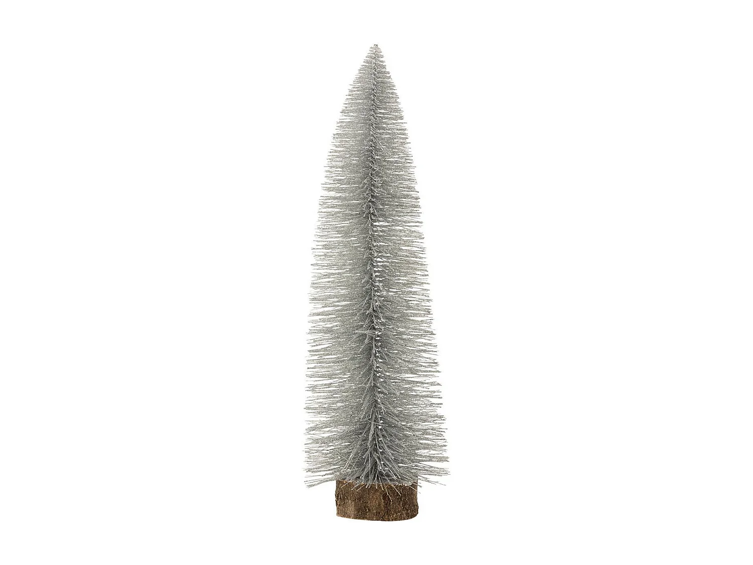 Sapin de Noël à Poser "Paillettes" 61cm Argent