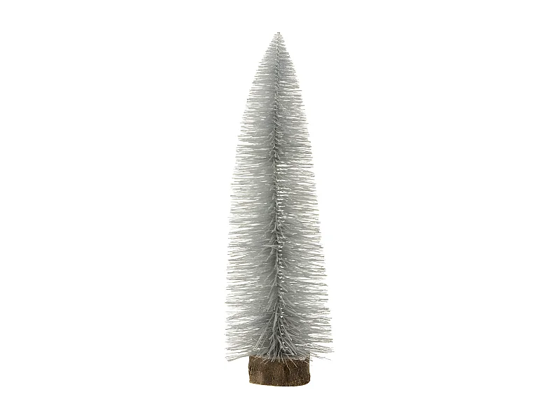 Sapin de Noël à Poser "Paillettes" 61cm Argent