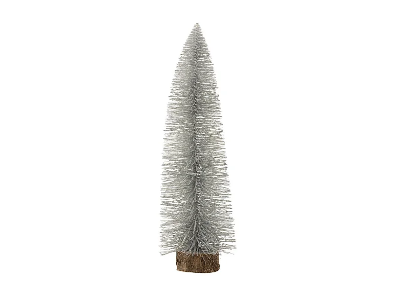 Sapin de Noël à Poser "Paillettes" 61cm Argent