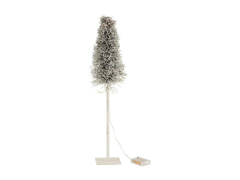 Statuette Déco Led "Arbre de Noël" 58cm Blanc