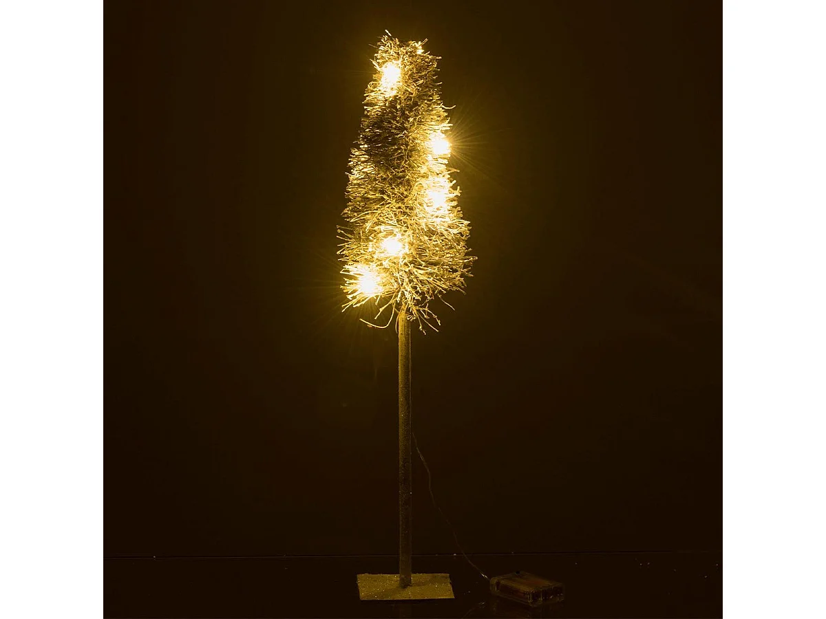 Statuette Déco Led "Arbre de Noël" 58cm Blanc