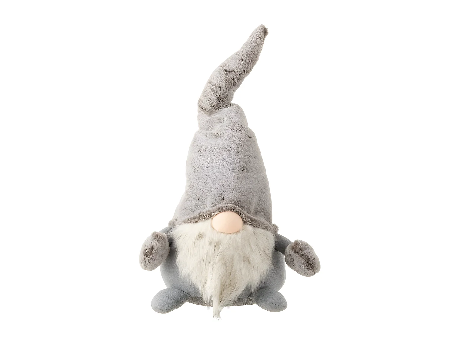 Statuette Déco "Père Noël Debout" 56cm Gris