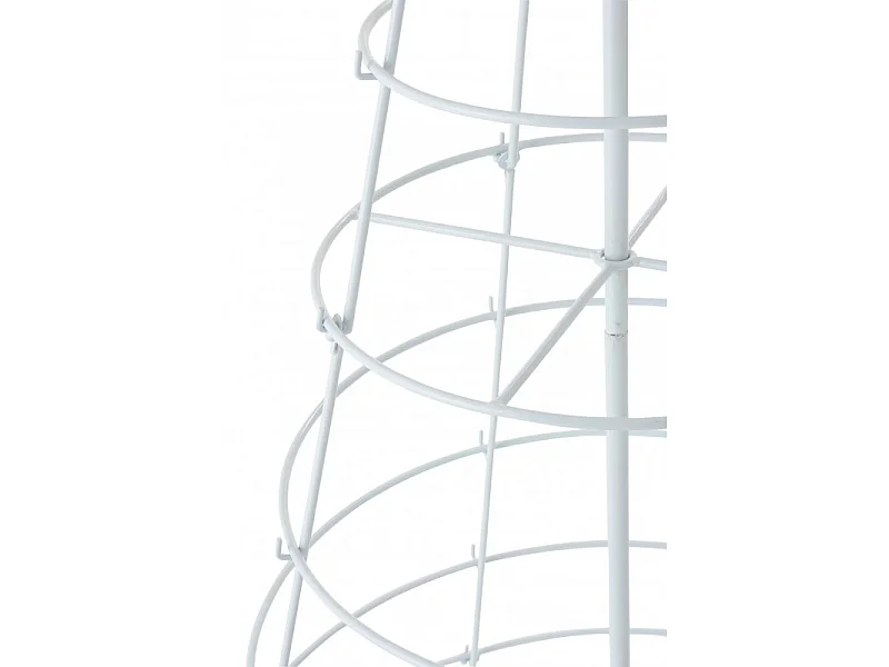 Albero di Natale conico da decorare in metallo bianco 94x94x188 cm