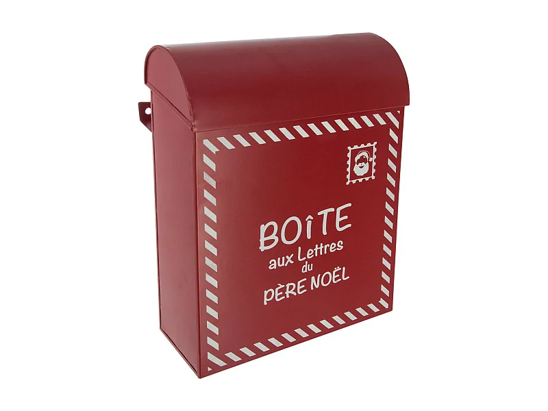Boîte à Lettres du Père Noël "Soir" 29cm Rouge