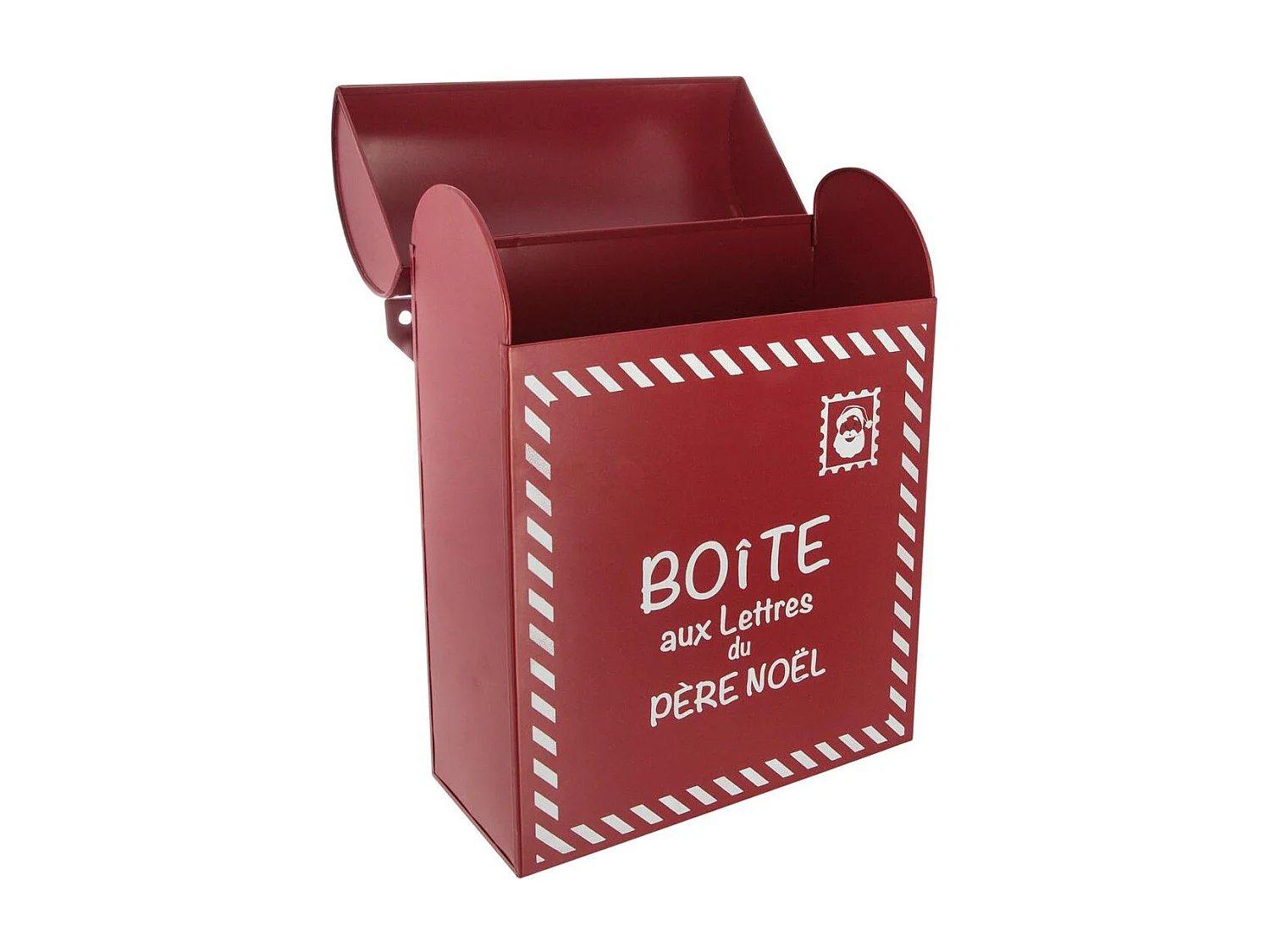 Boîte à Lettres du Père Noël "Soir" 29cm Rouge