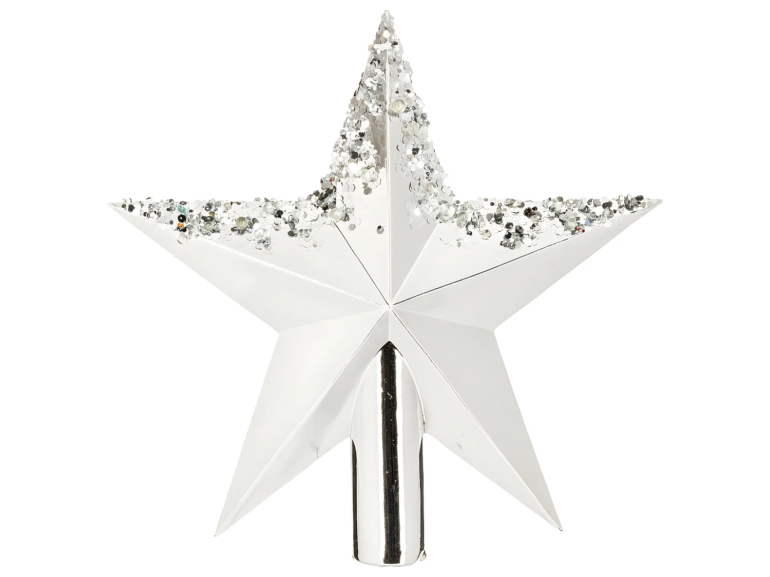 Cimier Étoile Gouttes "Colorama" 22cm Argent