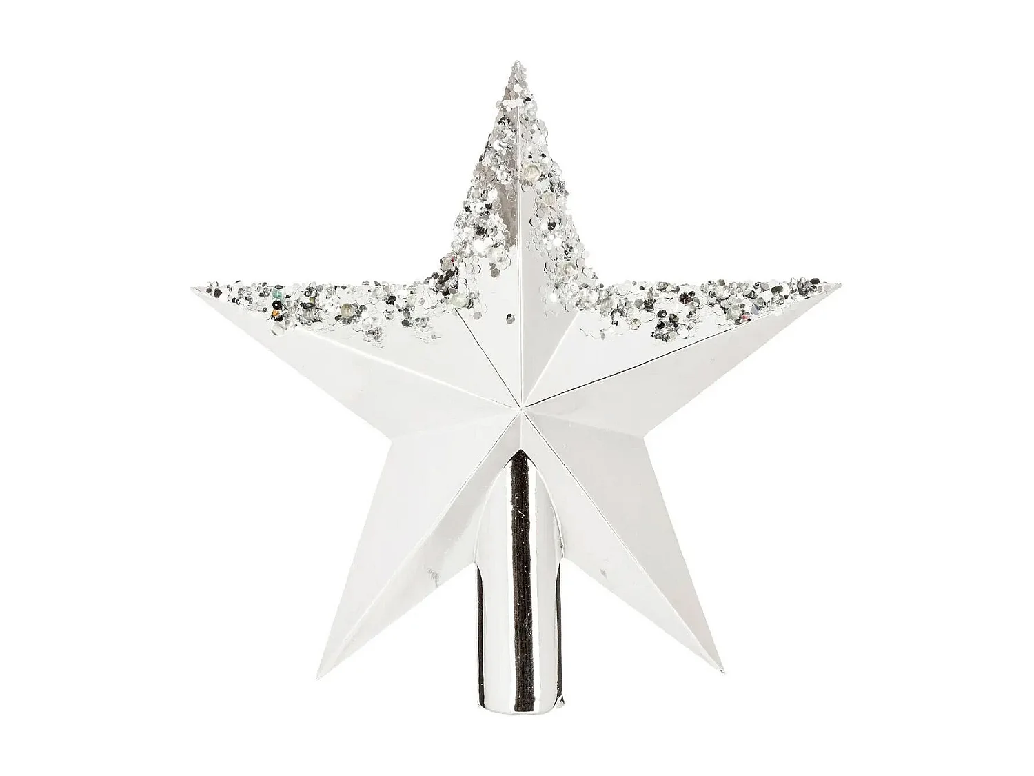 Cimier Étoile Gouttes "Colorama" 22cm Argent